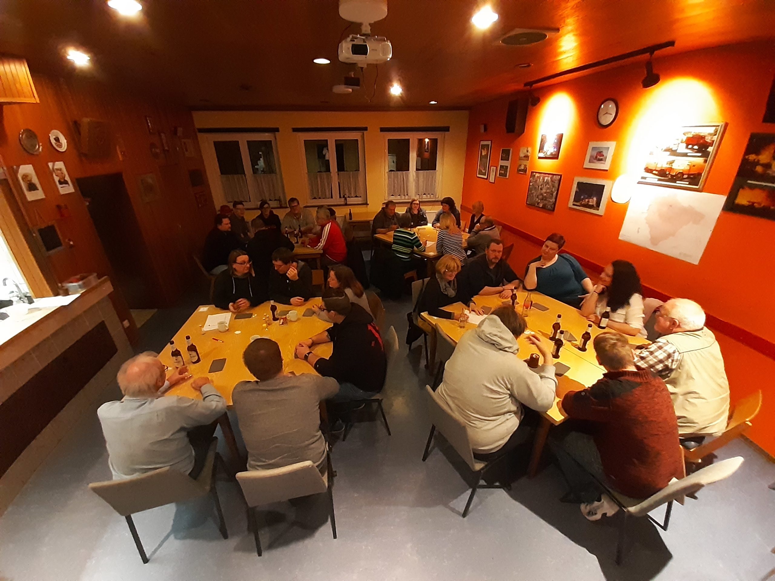 Teilnehmer des Skat- und Knobelabends